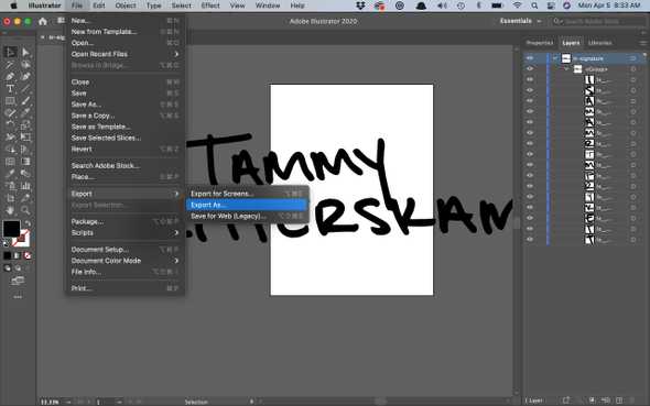 How to turn handwriting into an SVG | Tammy Ritterskamp